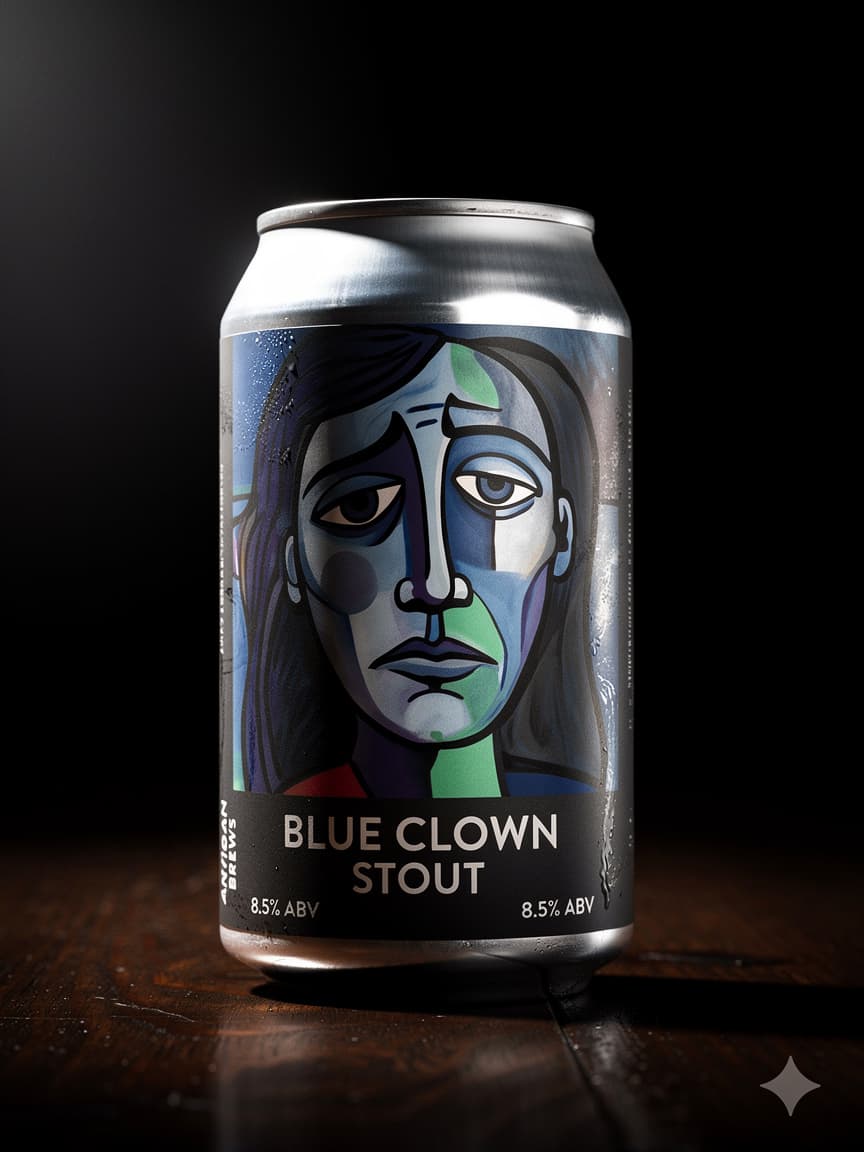 Blue Clown Stout ／ ブルークラウン スタウトのアート缶